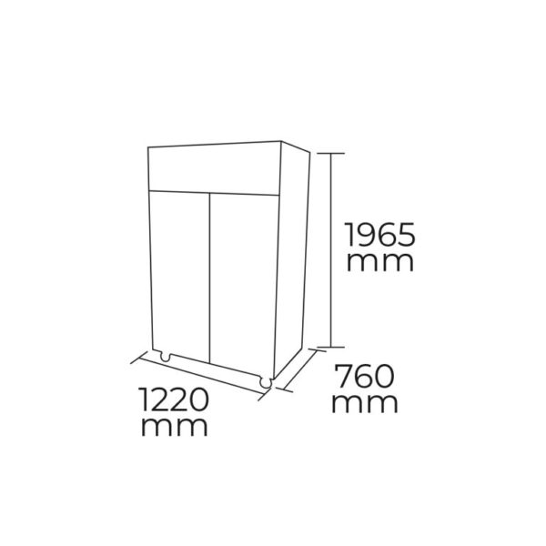 Refrigerador Vertical 2 Puertas 1000 Lts. FAGARFM37 - Imagen 4