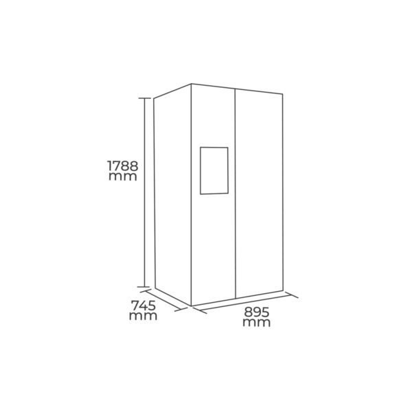 Refrigerador Side By Side 504 LTS. - Imagen 3